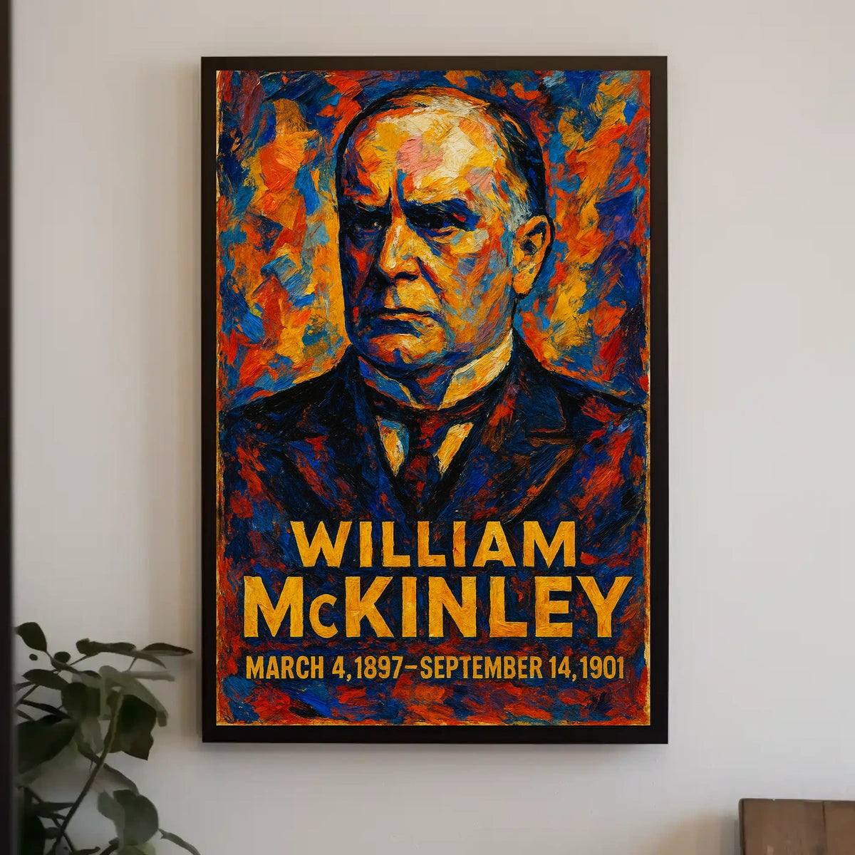 William McKinley 25th President of the United States Glitch Hop Art Poster