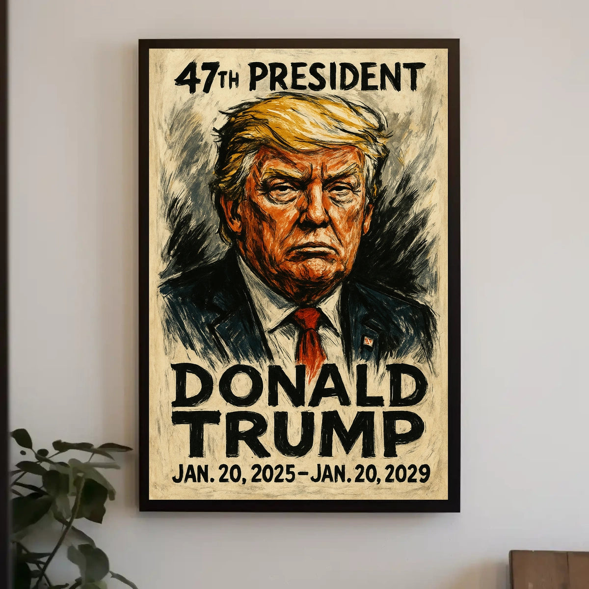 47th Presidential Caricature Art: Historical or Presidential Poster