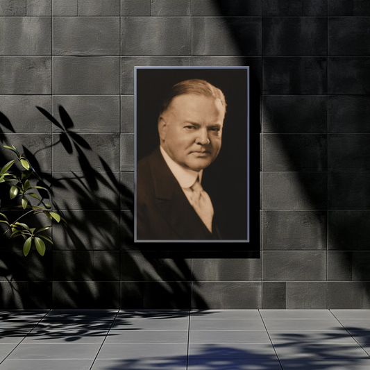 Herbert Hoover 31st President Sepia Photo