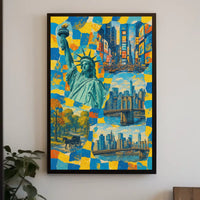 New York City Vibes Poster 18x24 Wall Art Decor NYC