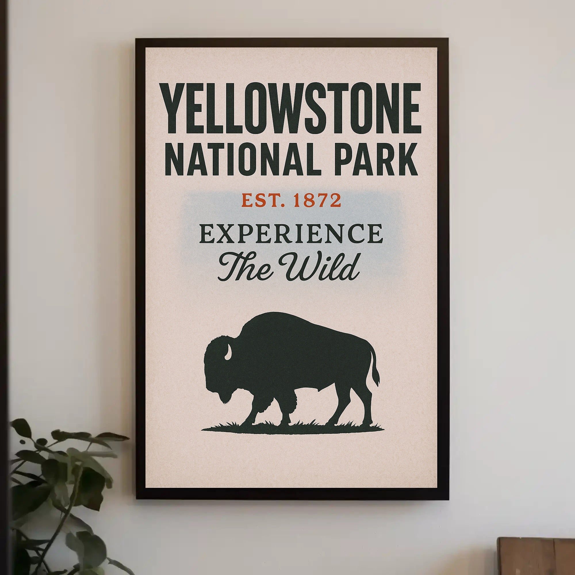 Yellowstone National Park Experience the Wild Poster PosterGoat