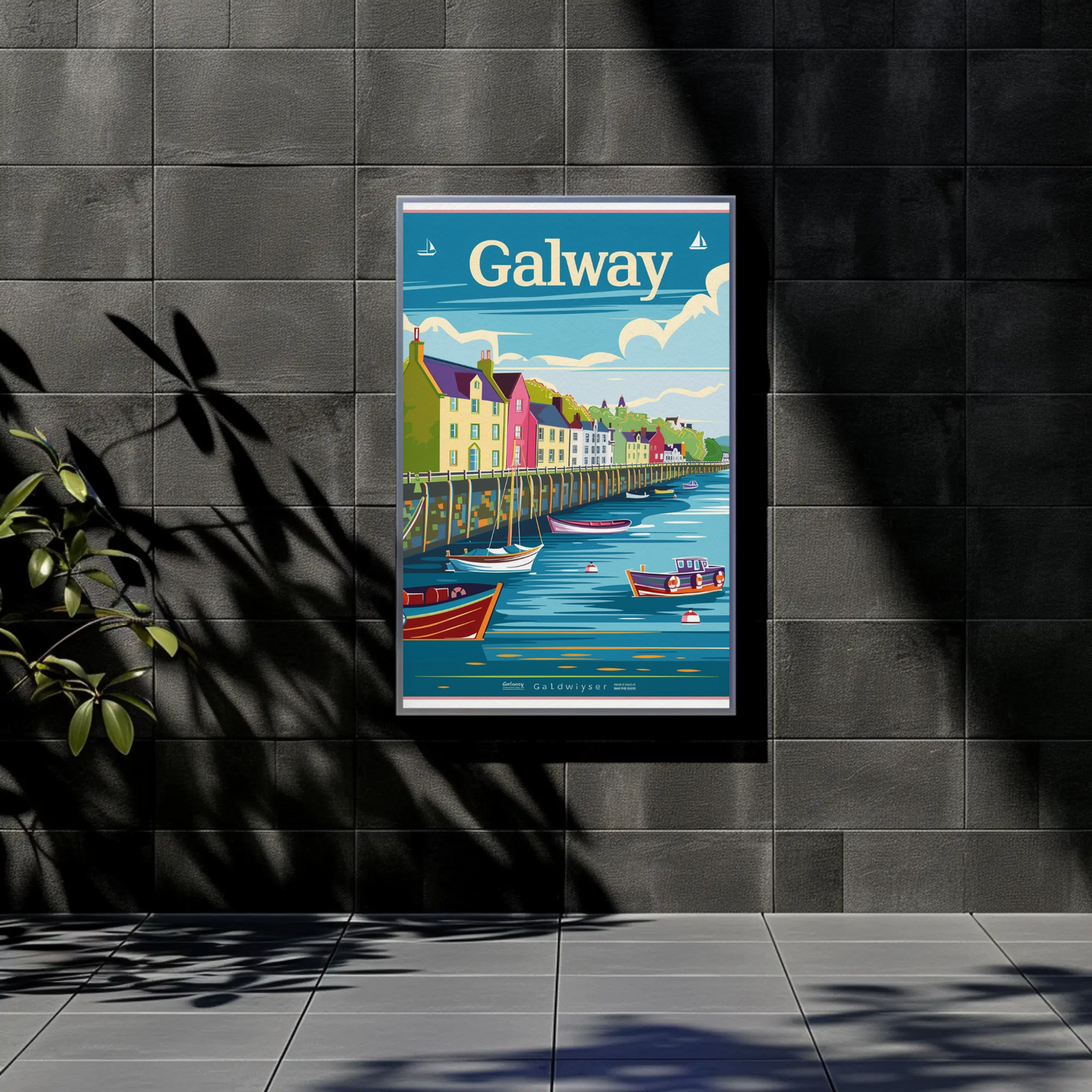 Galway Harbor Poster
