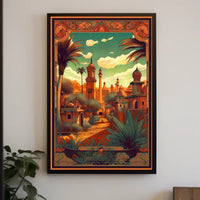 Enchanted Desert Cityscape Poster