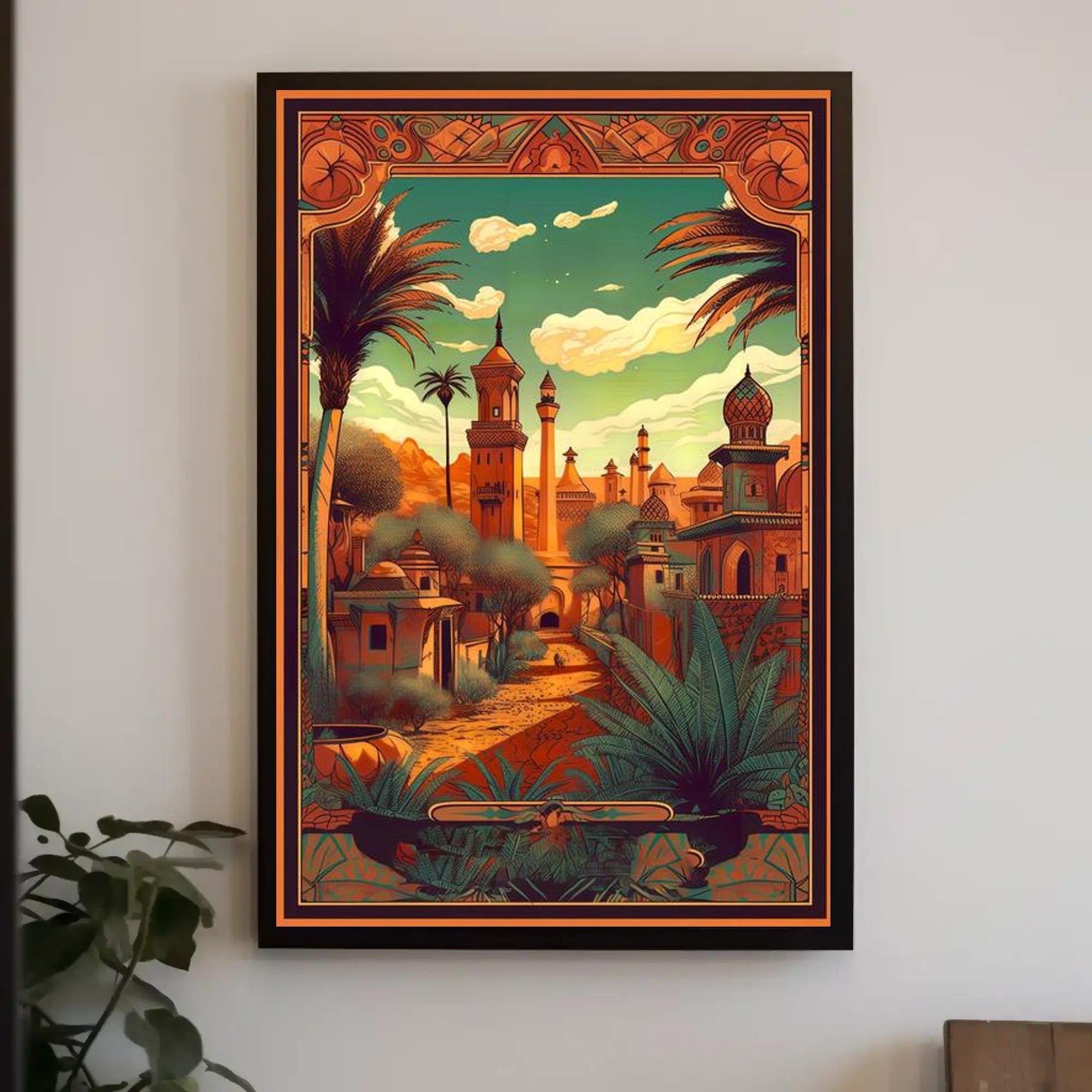 Enchanted Desert Cityscape Poster
