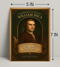 Celebrating the Legacy of William Paca Poster PosterGoat