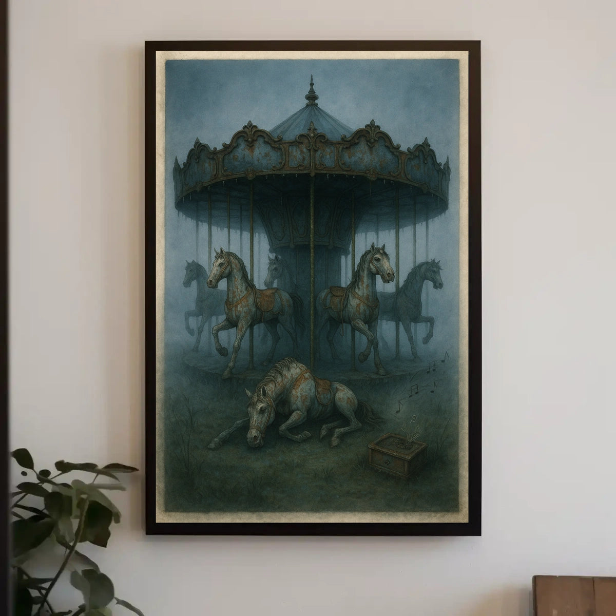 Eerie Carousel Poster