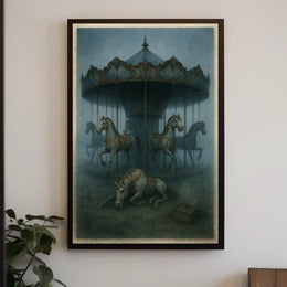 Eerie Carousel Poster