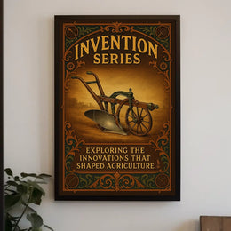 Historical Innovations in Agriculture: Vintage Educational Poster