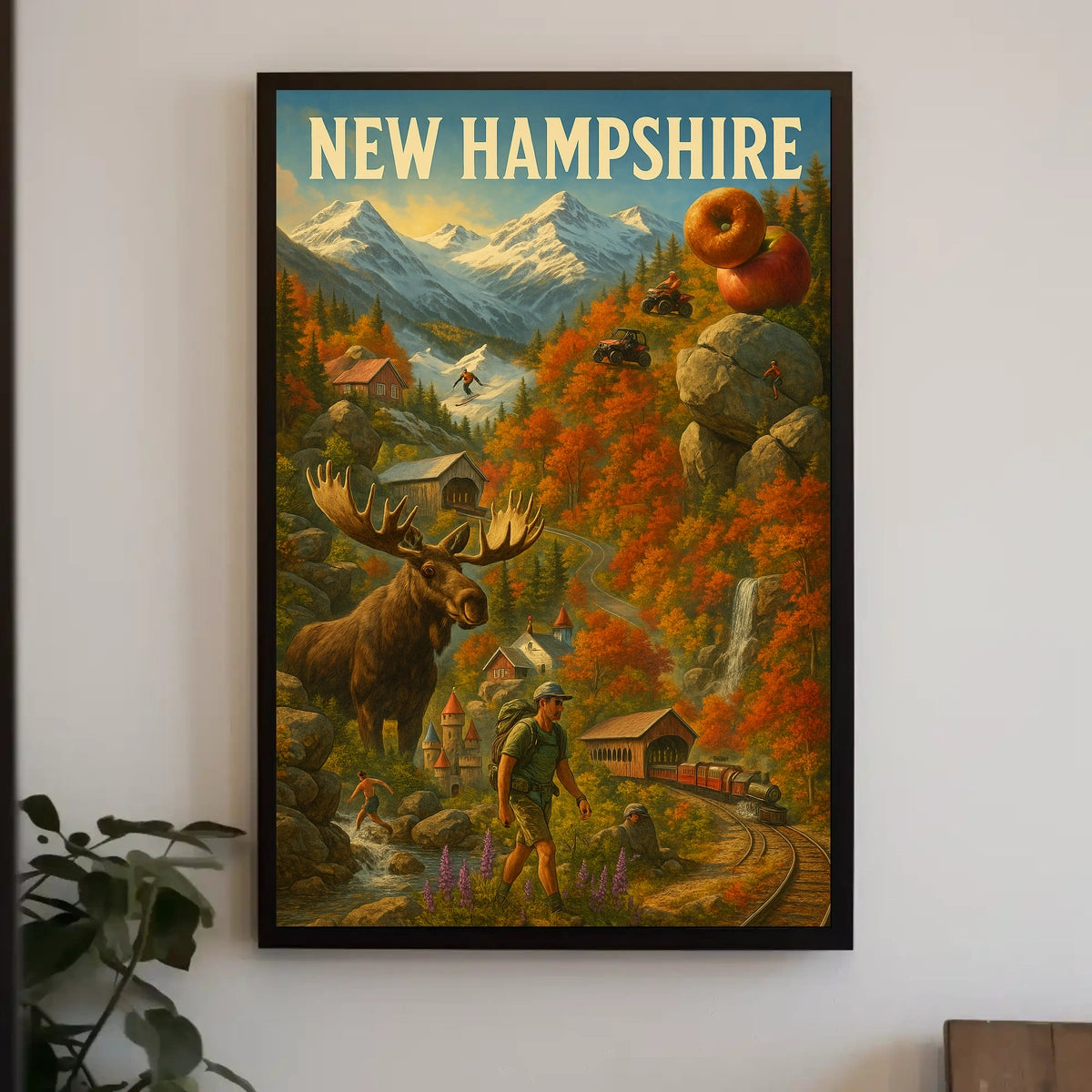 New Hampshire Adventure Poster