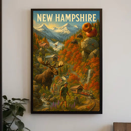 New Hampshire Adventure Poster