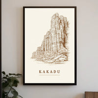 Kakadu Landscape Illustration Poster