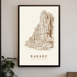 Kakadu Landscape Illustration Poster