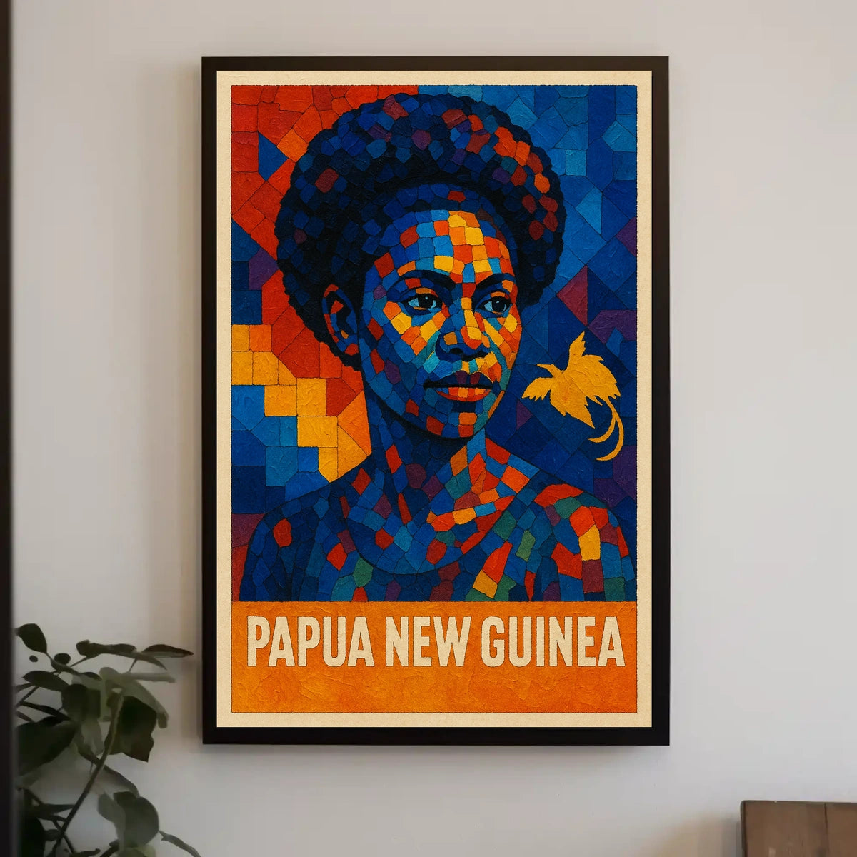 Papua New Guinea Cultural Mosaic Poster