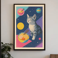 Cosmic Cat And Ramen Dreams Poster