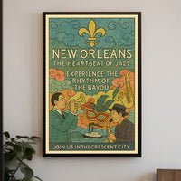 New Orleans The Heartbeat of Jazz Poster