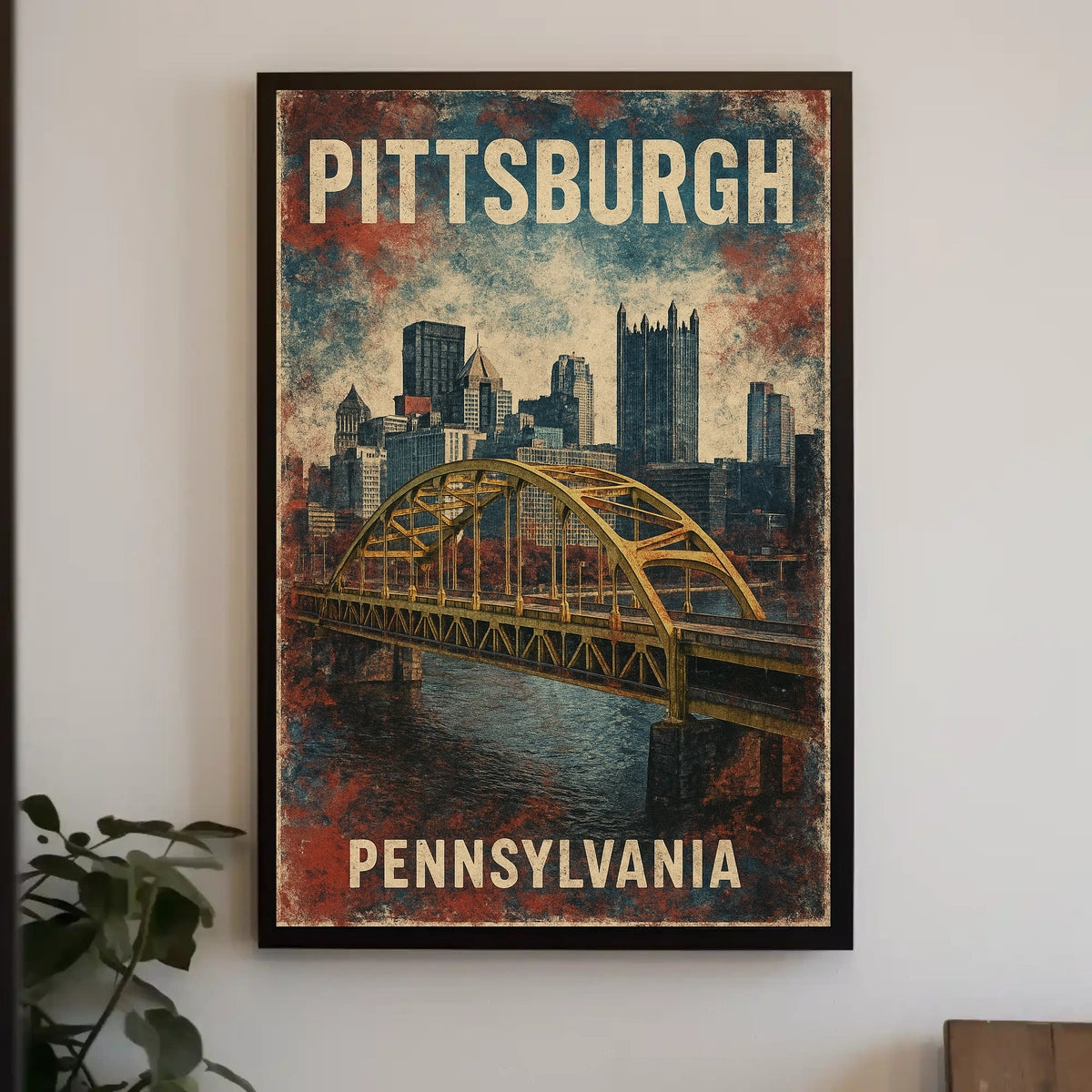 Pittsburgh Skyline Poster
