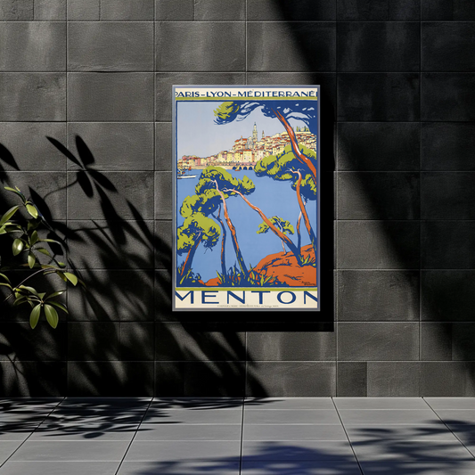 Menton Travel Poster