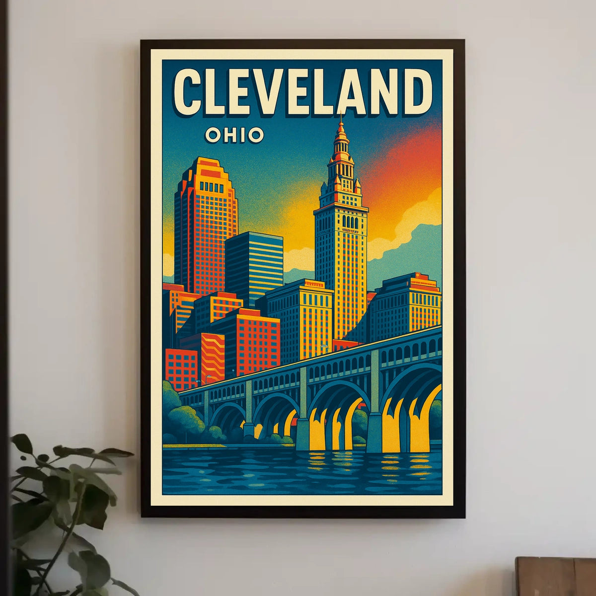 Cleveland Skyline Poster