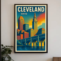 Cleveland Skyline Poster