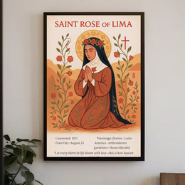Saint Rose of Lima Poster PosterGoat