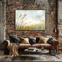 Serene Meadow Abstract Watercolor Landscape Poster