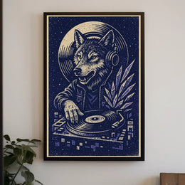 Dj Wolf Groove Poster