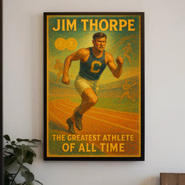 Jim Thorpe The Greatest Athlete of All Time Poster