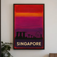 Singapore Skyline Poster