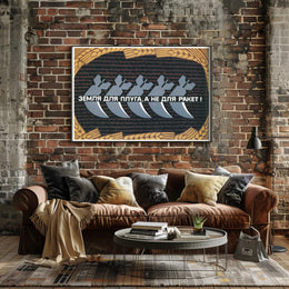 Land for Plows, Not for Missiles Poster