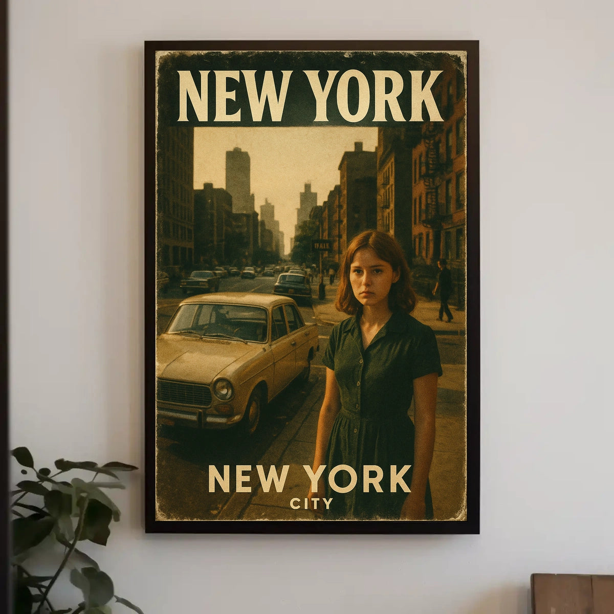 New York City A Vintage Glimpse Poster