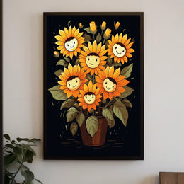 Sunflower Smiles Poster