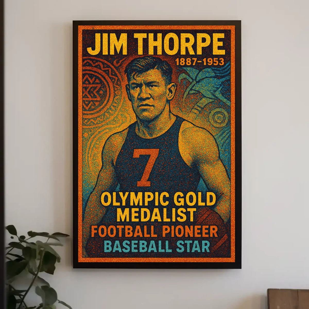Celebrating Jim Thorpe A Legendary Athlete Poster
