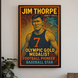 Celebrating Jim Thorpe A Legendary Athlete Poster