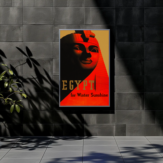 Egypt - Winter Sunshine Vintage Travel Poster
