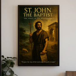 St. John the Baptist The Voice in the Wilderness Poster