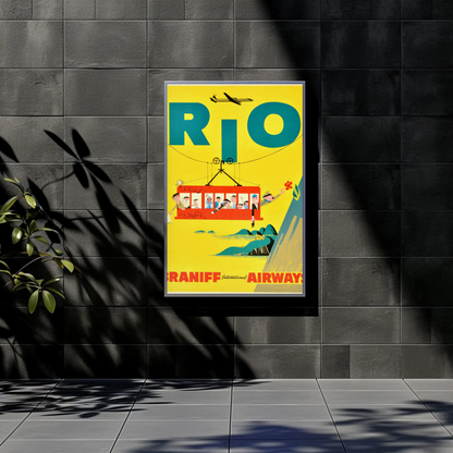 Rio Braniff International Airways Poster