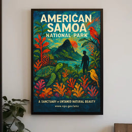 American Samoa Paradise National Park Poster