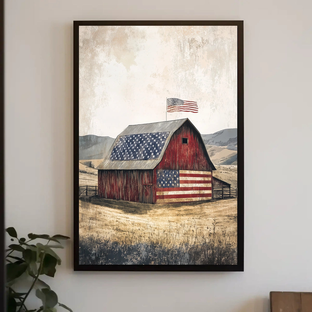 rustic barn Poster