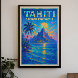Tahiti French Polynesia Poster