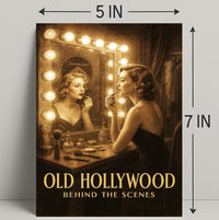 Old Hollywood Behind the Scenes Poster PosterGoat