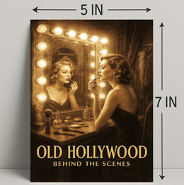 Old Hollywood Behind the Scenes Poster PosterGoat