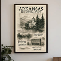 Arkansas The Natural State Poster