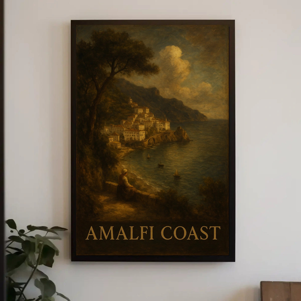 Amalfi Coast Poster Wall Art For Coastal Decor Travel Gift