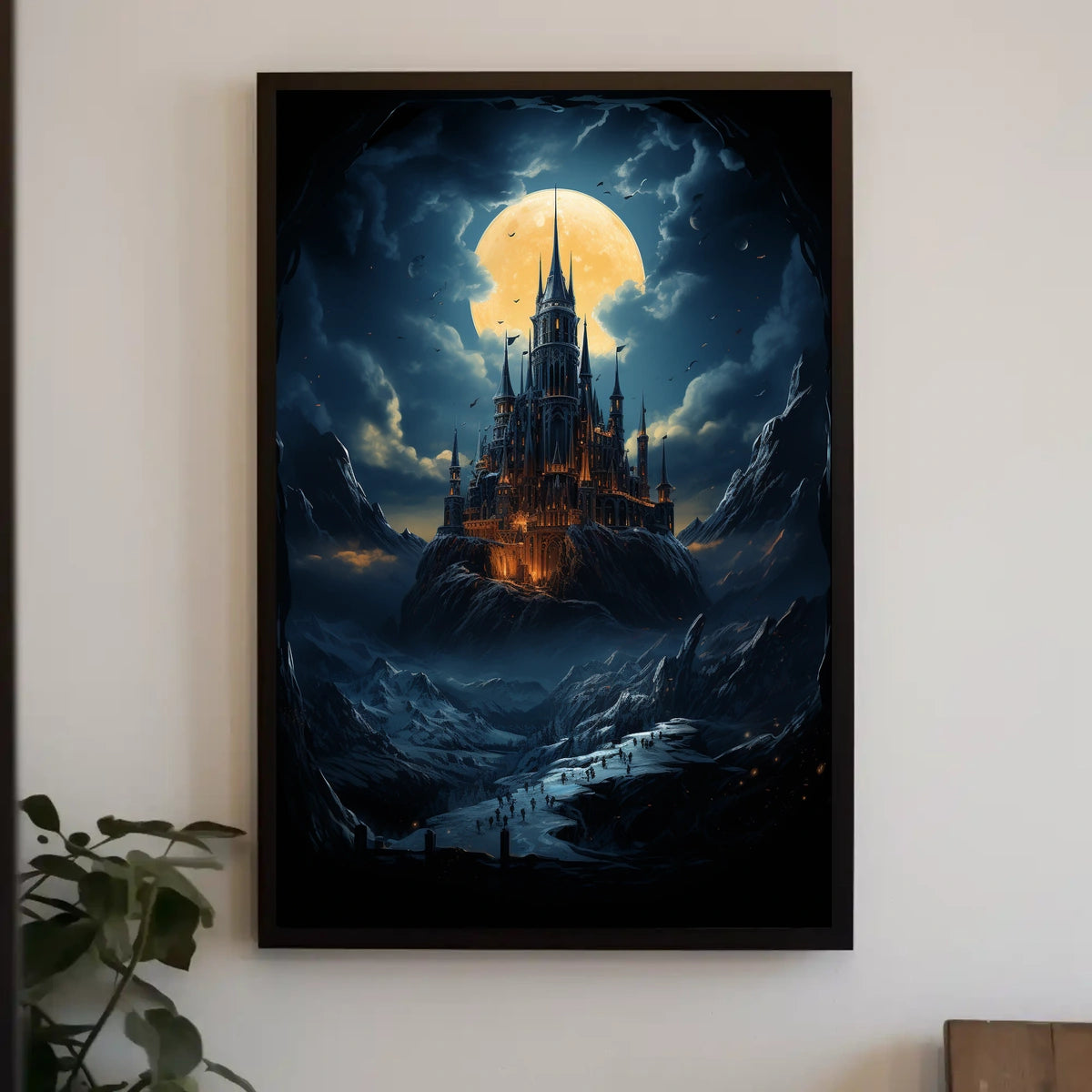 Gothic Castle Fantasy Adventure Art Poster