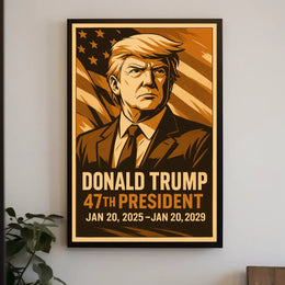 Donald Trump 47th President Poster