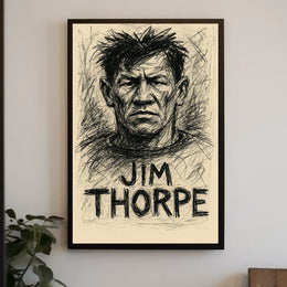 Jim Thorpe Portrait Poster