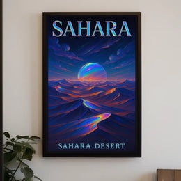 Sahara Desert Enchantment Dreamlike Surreal Poster