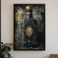 Mystical Dark Bottle Artistic Poster