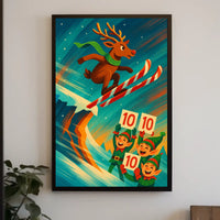 Reindeer Ski Jump Extravaganza Poster