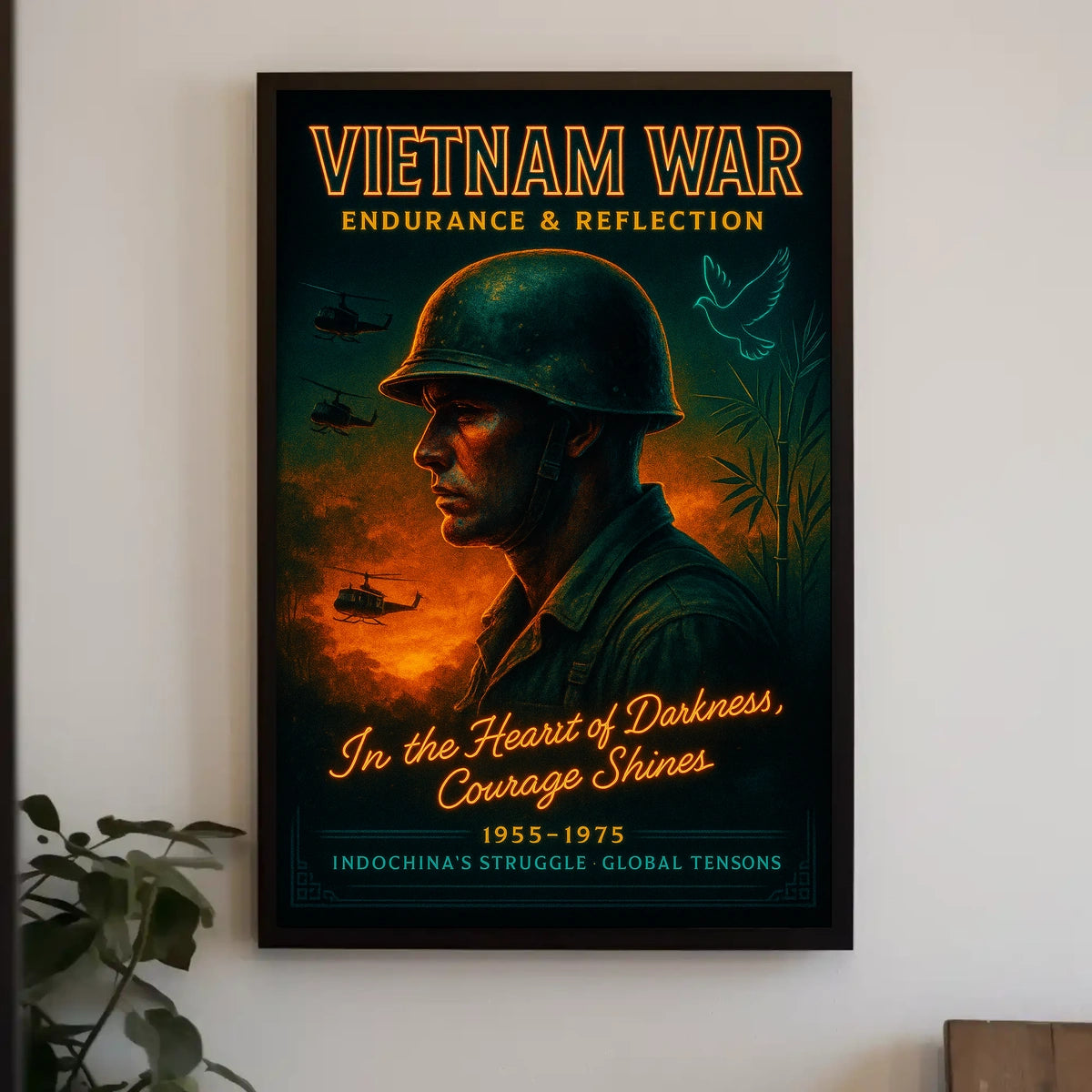 Vietnam War Endurance Reflection Poster